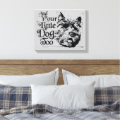 Der Assistent von OZ™ | Und auch dein kleiner Hund Leinwanddruck (Insitu (Schlafzimmer))