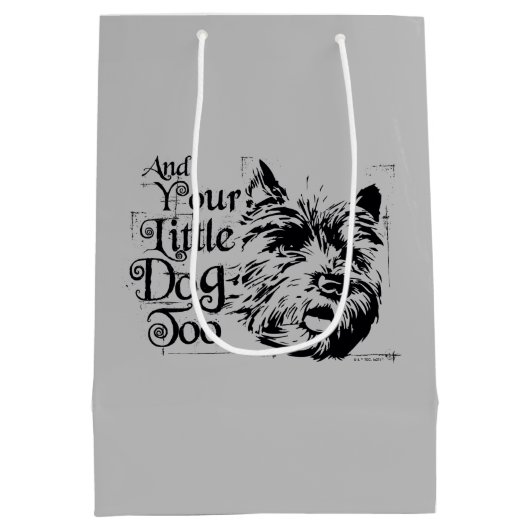 Der Assistent von OZ™ | Und auch dein kleiner Hund Mittlere Geschenktüte (Rückseite)