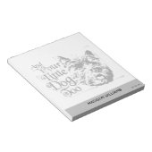 Der Assistent von OZ™ | Und auch dein kleiner Hund Notizblock (angewinkelt)