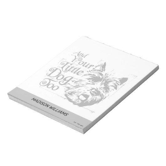 Der Assistent von OZ™ | Und auch dein kleiner Hund Notizblock (Rotiert)