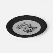 Der Assistent von OZ™ | Und auch dein kleiner Hund Pappteller (Schrägansicht)