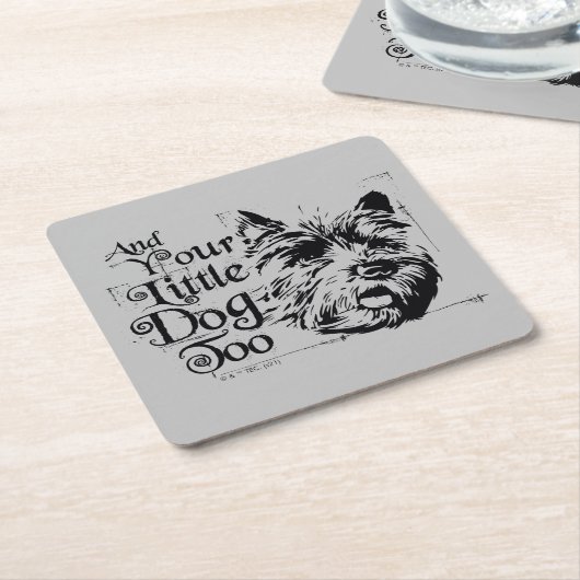 Der Assistent von OZ™ | Und auch dein kleiner Hund Rechteckiger Pappuntersetzer (angewinkelt)