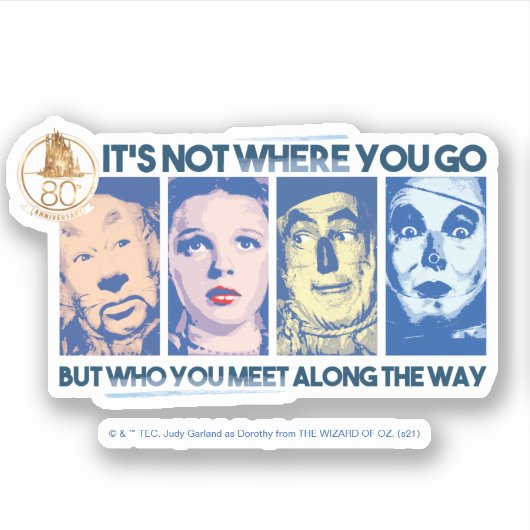 Der Assistent von OZ™ | Wer Sie unterwegs treffen Aufkleber (Vorderseite)