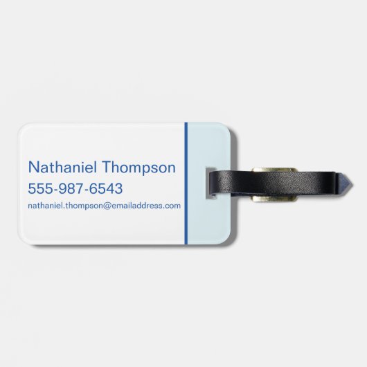 Der Assistent von OZ™ | Wer Sie unterwegs treffen Gepäckanhänger (Rückseite horizontal)