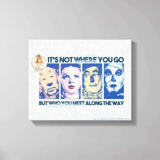 Der Assistent von OZ™ | Wer Sie unterwegs treffen Leinwanddruck (Vorderseite)