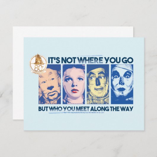 Der Assistent von OZ™ | Wer Sie unterwegs treffen Mitteilungskarte (Vorne/Hinten)