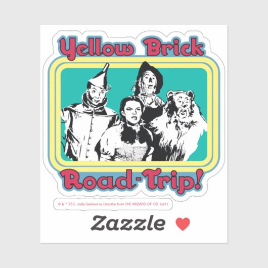 Der Assistent von OZ™ | Yellow Brick Road Trip! Aufkleber (Blatt)