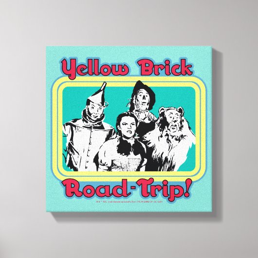 Der Assistent von OZ™ | Yellow Brick Road-Trip! Leinwanddruck (Vorderseite)