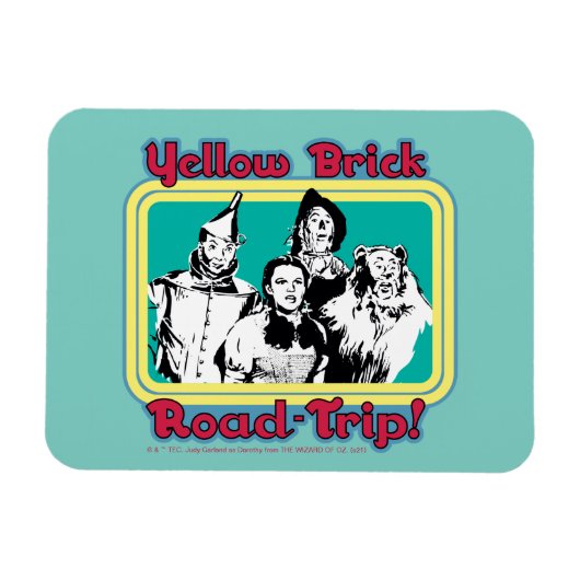 Der Assistent von OZ™ | Yellow Brick Road-Trip! Magnet (Horizontal)