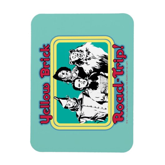 Der Assistent von OZ™ | Yellow Brick Road-Trip! Magnet (Vertikal)