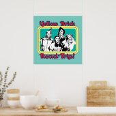 Der Assistent von OZ™ | Yellow Brick Road-Trip! Poster (Küche)