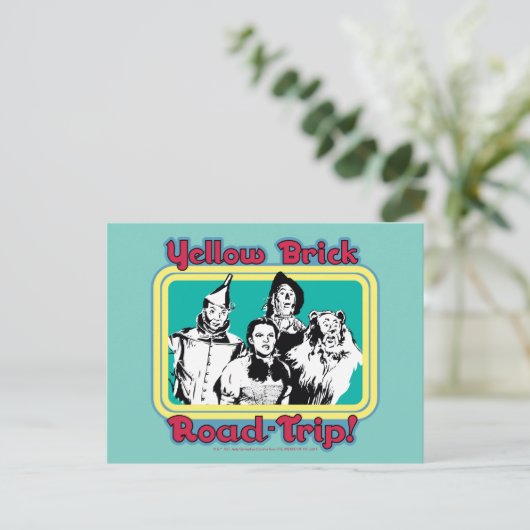 Der Assistent von OZ™ | Yellow Brick Road-Trip! Postkarte (Stehend Vorderseite)