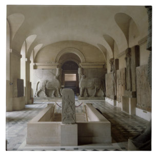 Der Assyrian Raum an der Jalousie in Paris (Foto) Fliese