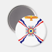Der assyrische Chaldäan Syriac Store Magnet (Vorderseite/Rückseite)