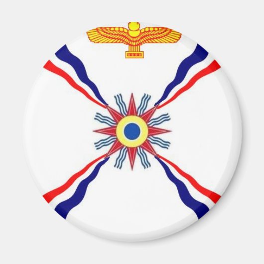 Der assyrische Chaldäan Syriac Store Magnet (Vorne)