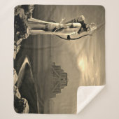 Der assyrische König Sherpa Blanket Sherpadecke (Vorderseite)