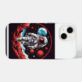 der Astronaut iPhone Hülle (Rückseite (Horizontal))