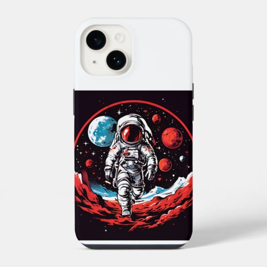 der Astronaut iPhone Hülle (Rückseite)