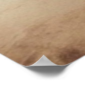 Der Astronaut liest die Zeitung Poster (Ecke)