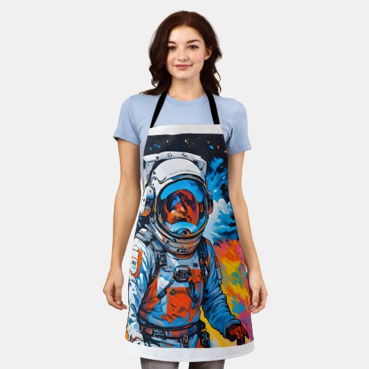 der Astronaut Schürze (Getragen)