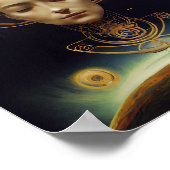 Der Astronaut v2 Kunst der surrealen Science Ficti Poster (Ecke)