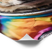 der Astronautenhund Poster (Ecke)