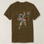 Der Astronautenraum ist auf einem Asteroiden mit r T-Shirt (Design vorne)