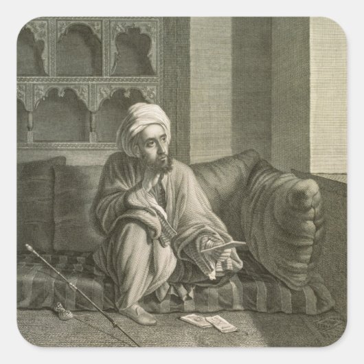 Der Astronom aus Band II Kostümen und Portra Quadratischer Aufkleber (Vorderseite)