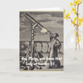 der Astronom Karte (Gelbe Blume)