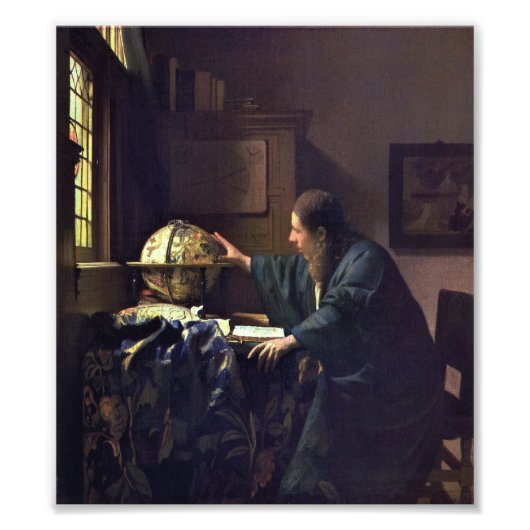 Der Astronom von Johannes Vermeer Fotodruck (Vorne)