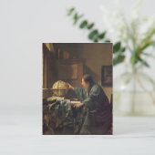 Der Astronom von Johannes Vermeer Postkarte (Stehend Vorderseite)