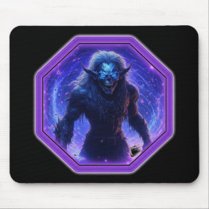 Der Aswang tritt aus einem Sternportal aus Mousepad