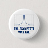 Der Asymptote war fett Button (Vorderseite)