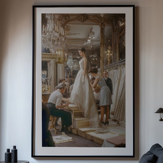 Der Atelier: Eine zeitlose Haute-Couture Poster