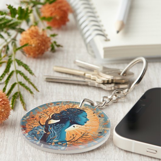 Der Atem - das Wesen des Lebens Schlüsselanhänger (Vorderseite rechts)