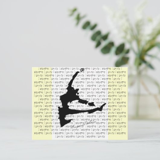 Der Atem der Tänzerpostkarte Postkarte (Stehend Vorderseite)