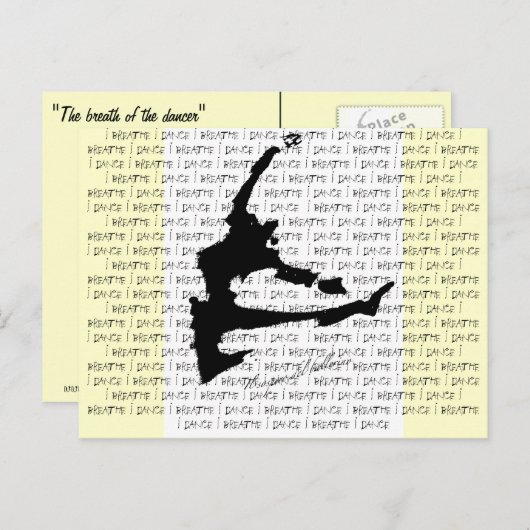 Der Atem der Tänzerpostkarte Postkarte (Vorne/Hinten)