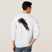 Der atemberaubende Bald-Adler geht zum Himmel T-Shirt (Schwarz voll)