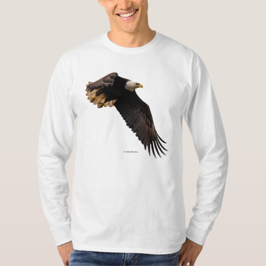 Der atemberaubende Bald-Adler geht zum Himmel T-Shirt (Vorderseite)