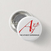 Der atheistische Erfahrungs-Knopf Button (Vorne & Hinten)