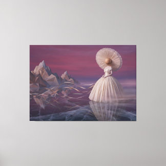 Der Ätherische Reisende: Surrealistische Avantgard Leinwanddruck