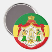 Der äthiopische Kaiserliche Wappen Magnet (Vorderseite/Rückseite)