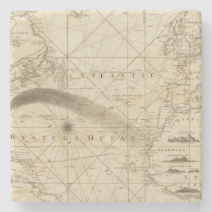 Der Atlantik Steinuntersetzer