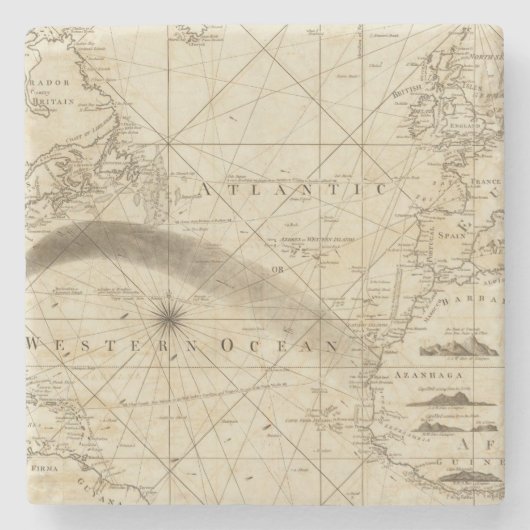 Der Atlantik Steinuntersetzer (Vorderseite)