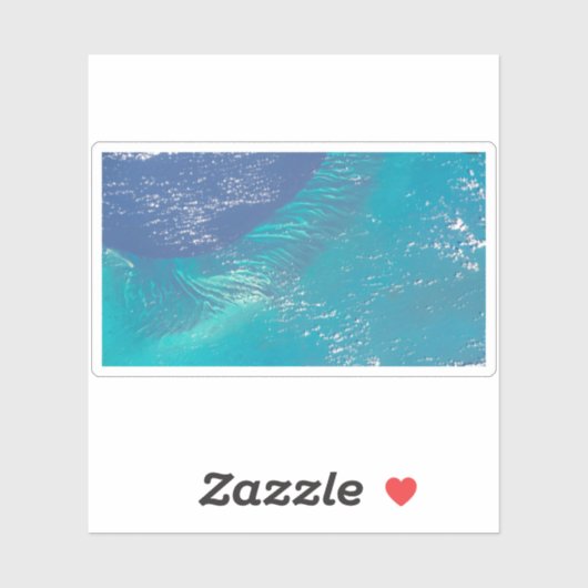 Der Atlantik vor der Küste der Bahamas Aufkleber (Blatt)