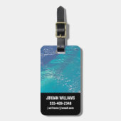 Der Atlantik vor der Küste der Bahamas Gepäckanhänger (Vorderseite vertikal)