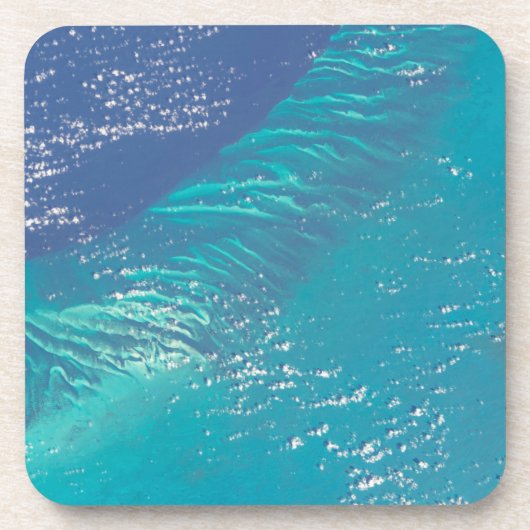 Der Atlantik vor der Küste der Bahamas Getränkeuntersetzer (Vorderseite)