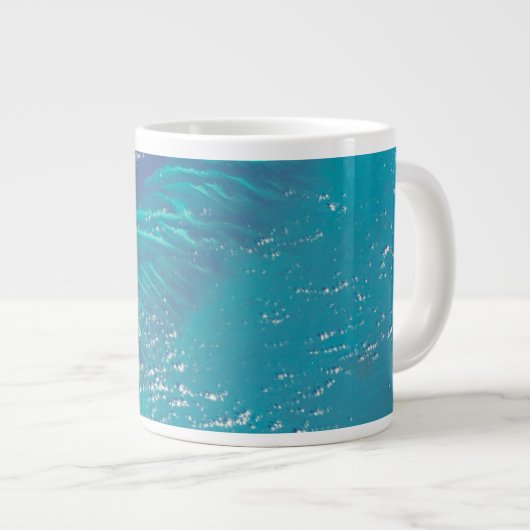 Der Atlantik vor der Küste der Bahamas Jumbo-Tasse (Vorderseite Rechts)