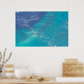 Der Atlantik vor der Küste der Bahamas Poster (Küche)