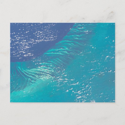 Der Atlantik vor der Küste der Bahamas Postkarte (Vorderseite)